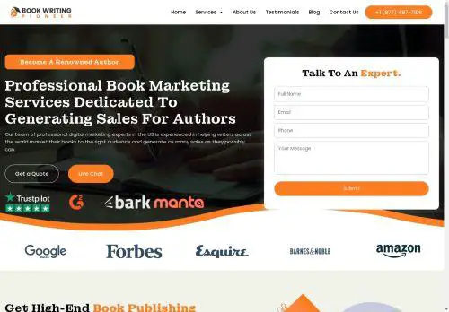 bookwritingpioneer.com Reviews & Scam