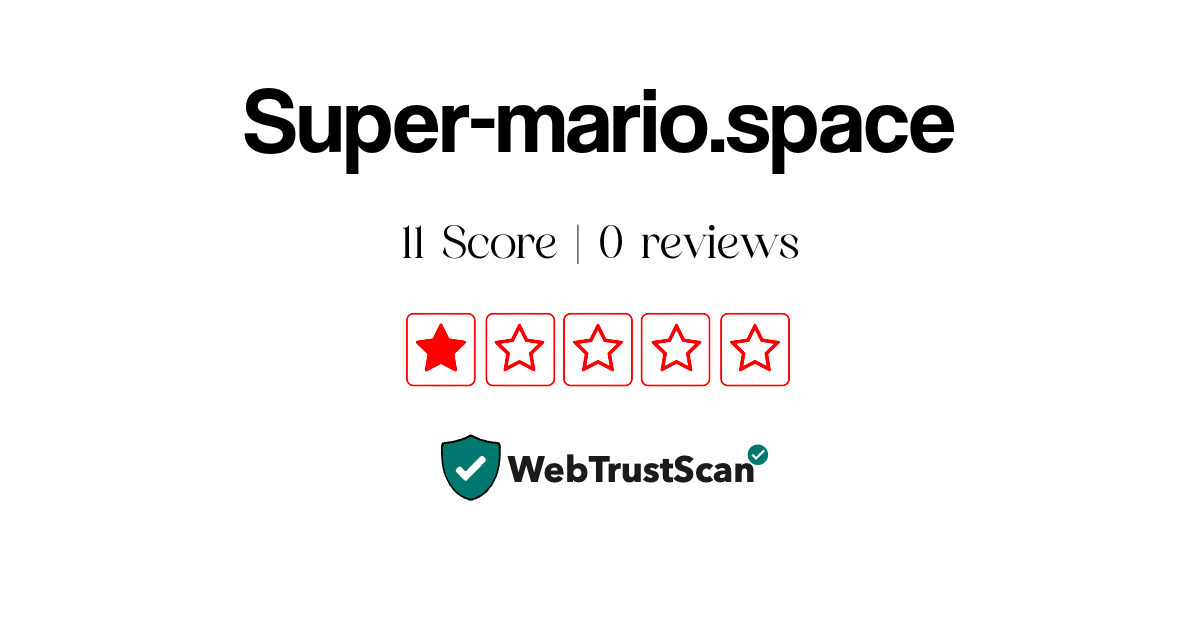 Super-mario.space Review Legit or Scam: Suspicious Website | Score: 11